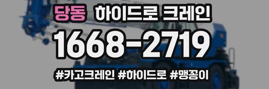 당동 하이드로 크레인