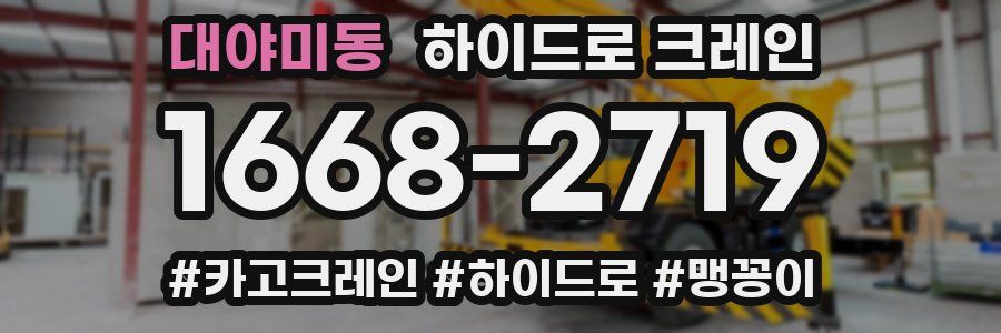 대야미동 하이드로 크레인