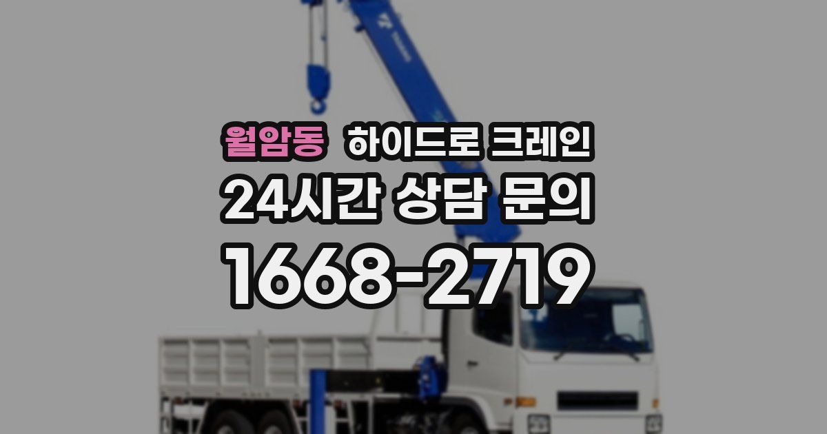 월암동 하이드로 크레인