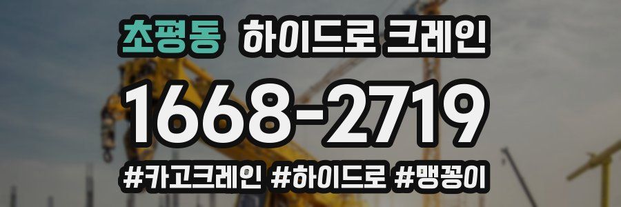 초평동 하이드로 크레인
