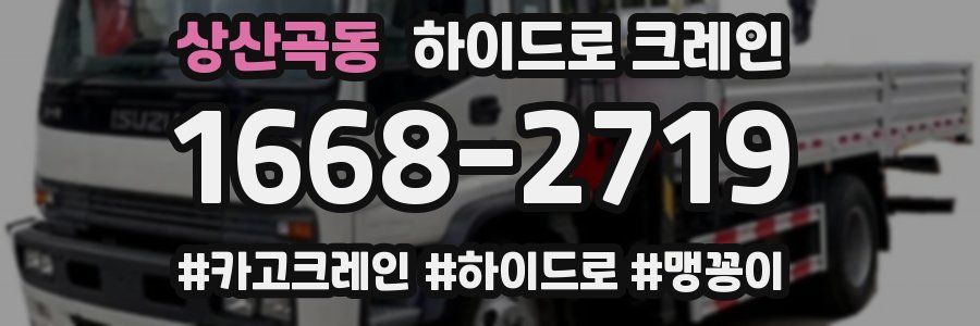 상산곡동 하이드로 크레인