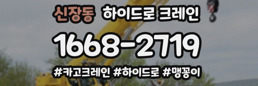 신장동 하이드로 크레인
