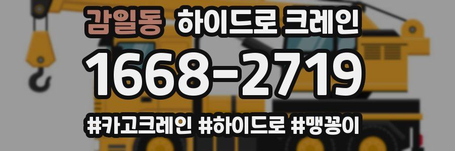 감일동 하이드로 크레인