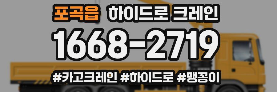 포곡읍 하이드로 크레인