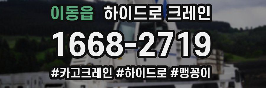 이동읍 하이드로 크레인