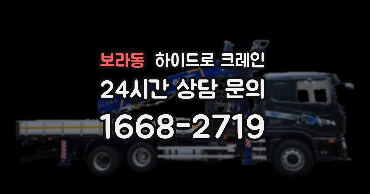 보라동 하이드로 크레인