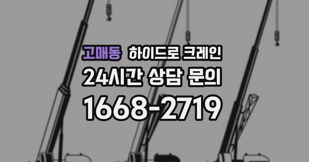 고매동 하이드로 크레인
