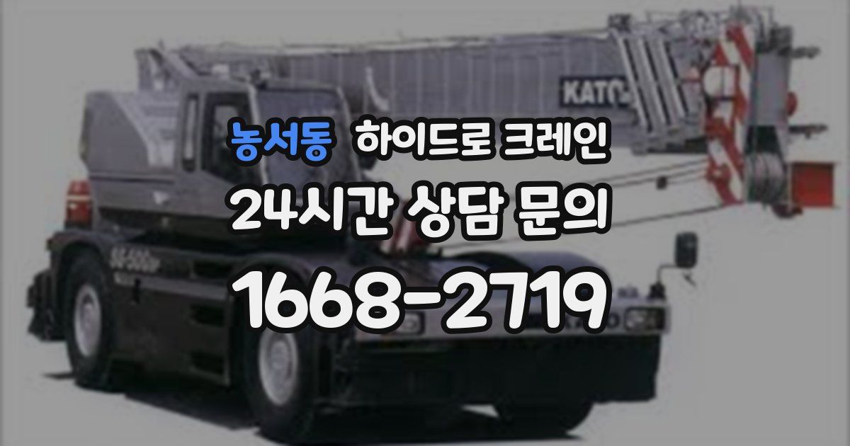 농서동 하이드로 크레인