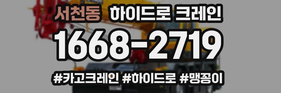 서천동 하이드로 크레인