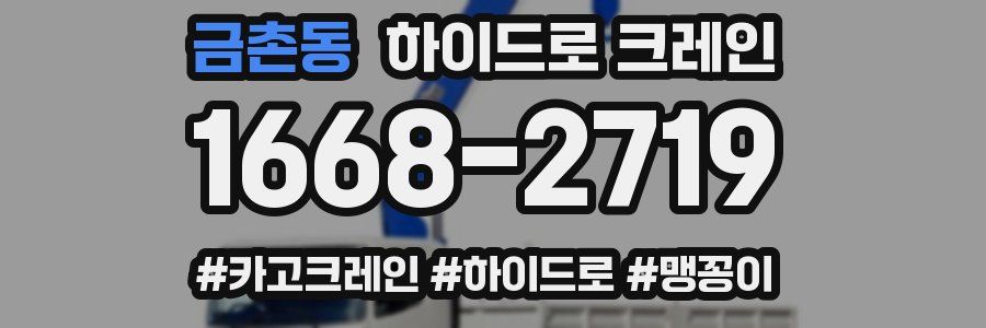 금촌동 하이드로 크레인