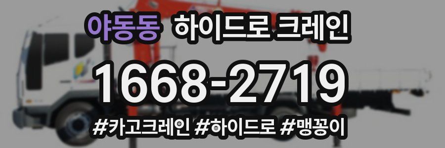 야동동 하이드로 크레인