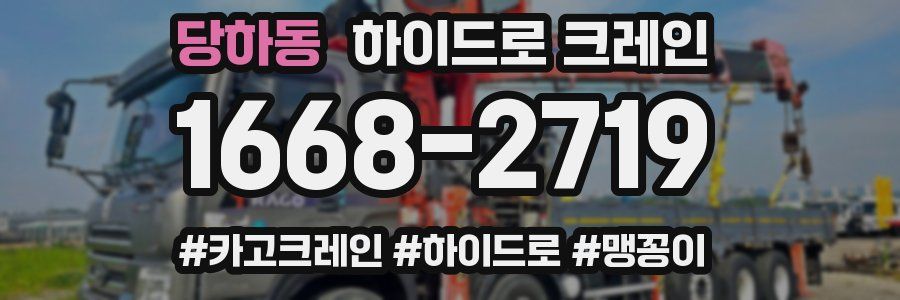 당하동 하이드로 크레인