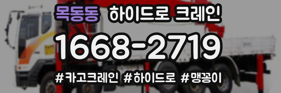 목동동 하이드로 크레인