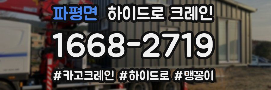 파평면 하이드로 크레인