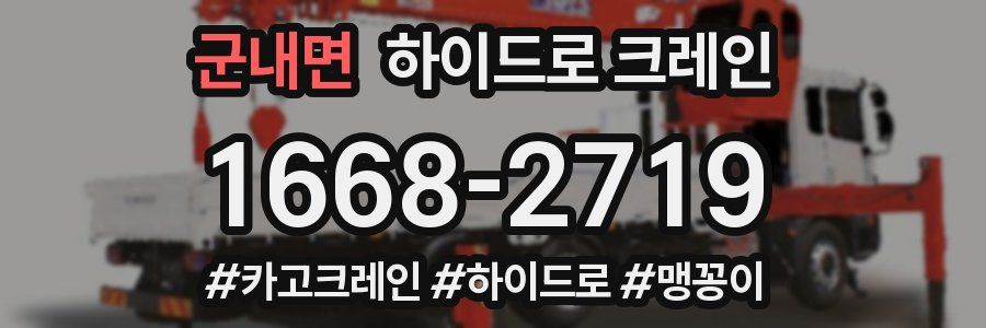 군내면 하이드로 크레인