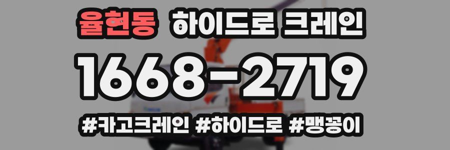 율현동 하이드로 크레인