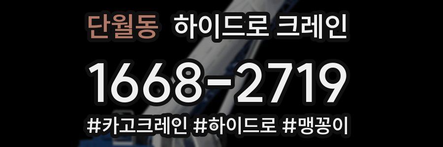 단월동 하이드로 크레인