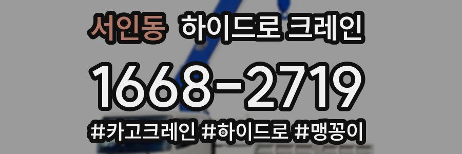 서인동 하이드로 크레인