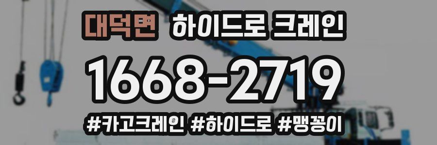 대덕면 하이드로 크레인