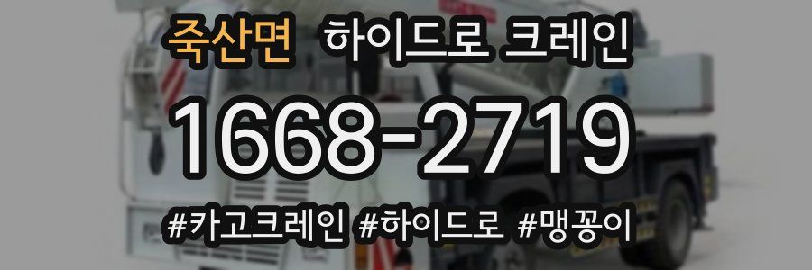 죽산면 하이드로 크레인