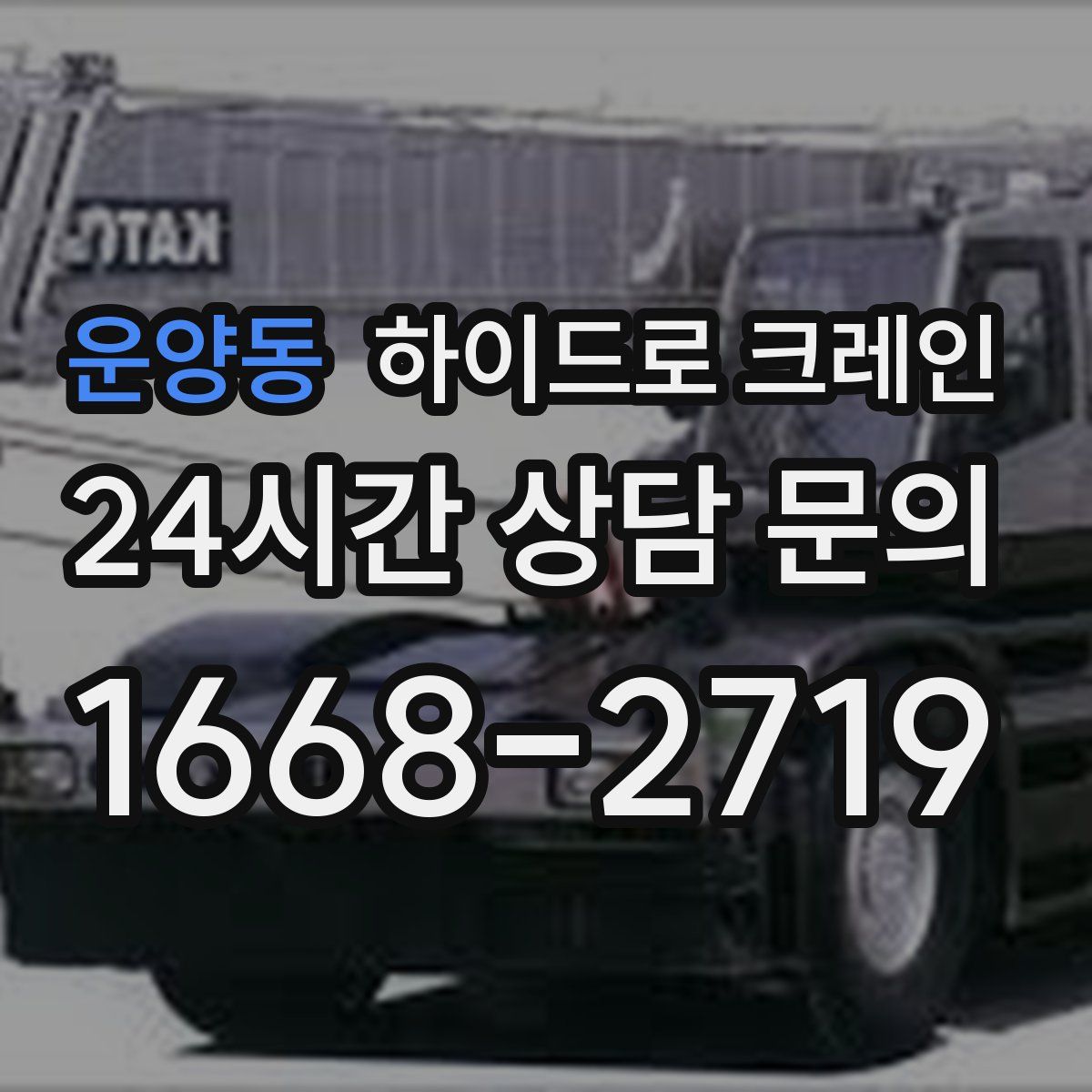 운양동 하이드로 크레인