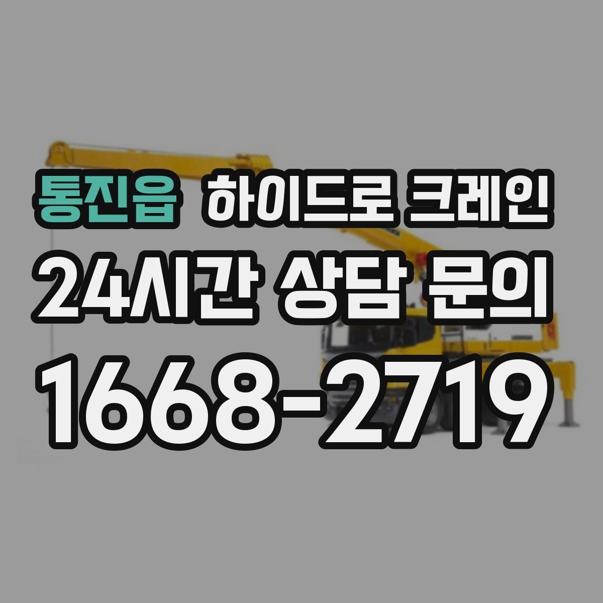 통진읍 하이드로 크레인