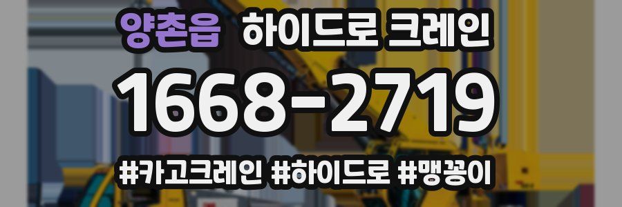 양촌읍 하이드로 크레인