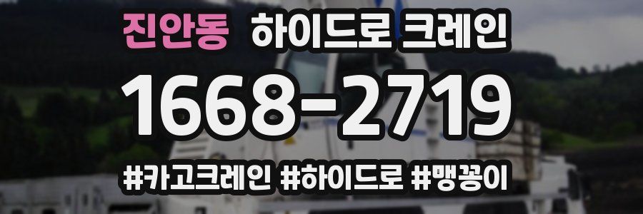진안동 하이드로 크레인
