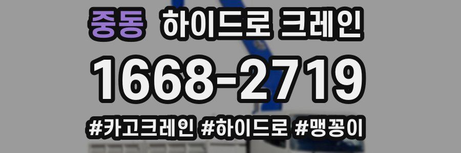 중동 하이드로 크레인