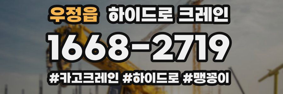 우정읍 하이드로 크레인