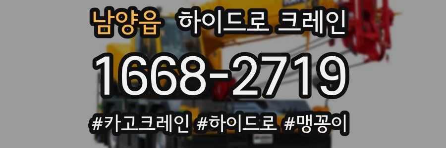 남양읍 하이드로 크레인