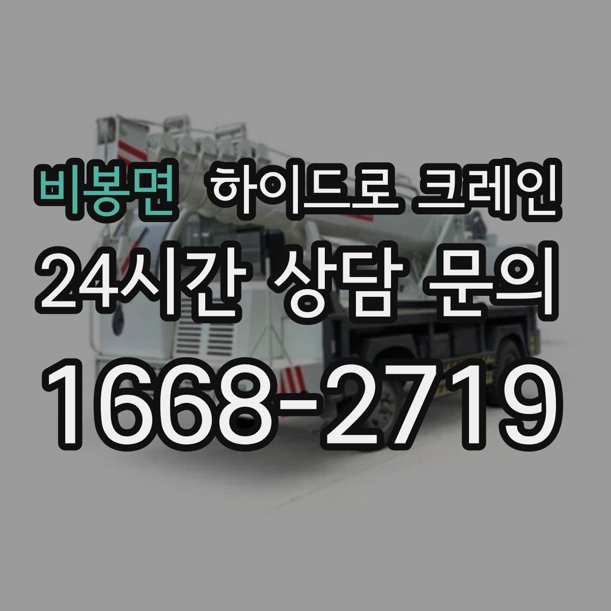 비봉면 하이드로 크레인