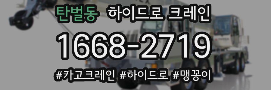 탄벌동 하이드로 크레인