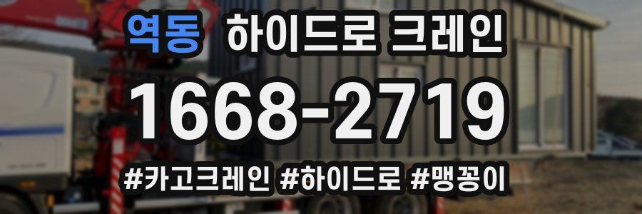 역동 하이드로 크레인