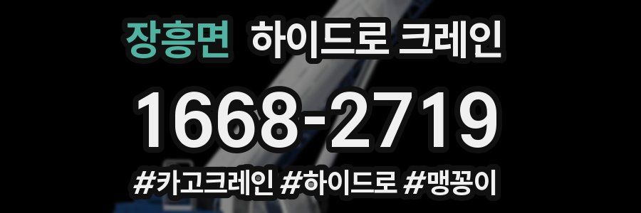 장흥면 하이드로 크레인