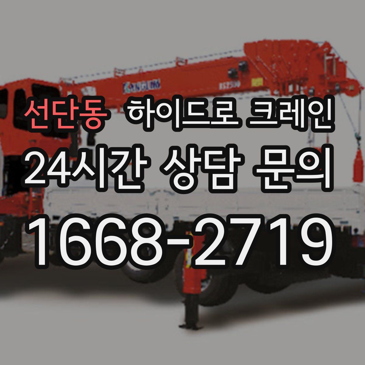 선단동 하이드로 크레인