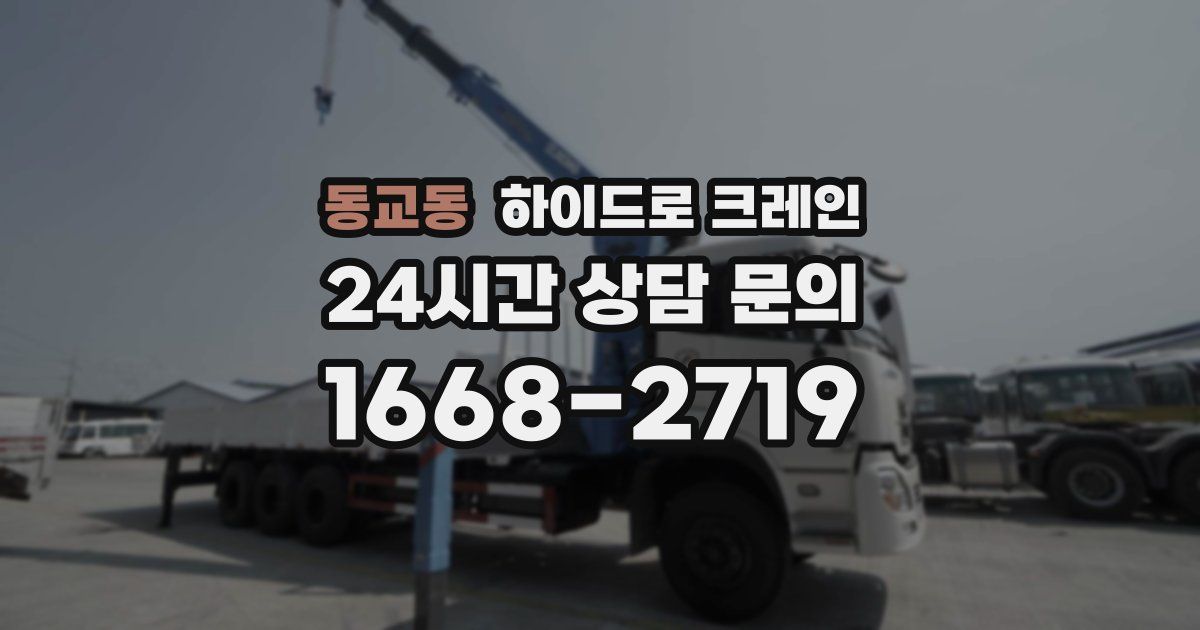 동교동 하이드로 크레인