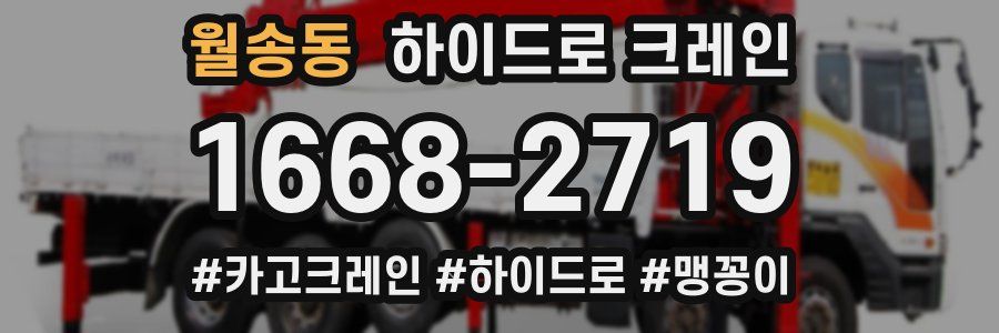 월송동 하이드로 크레인