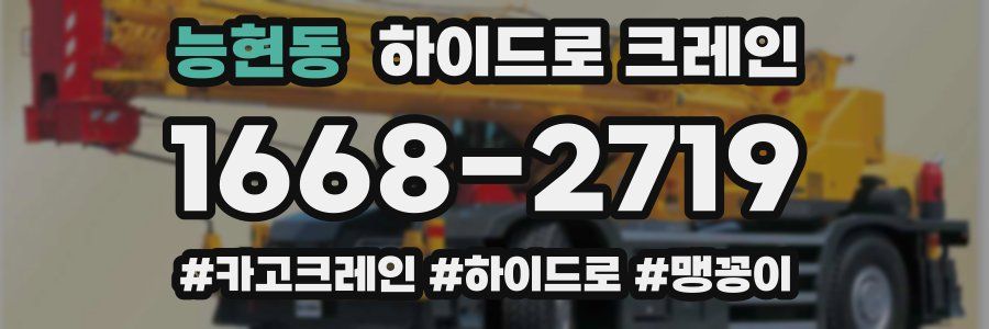 능현동 하이드로 크레인