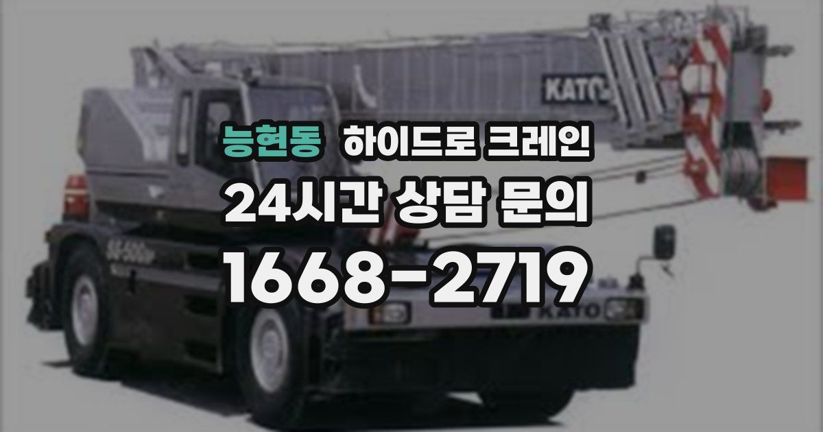 능현동 하이드로 크레인