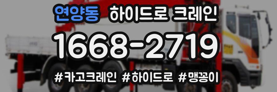 연양동 하이드로 크레인