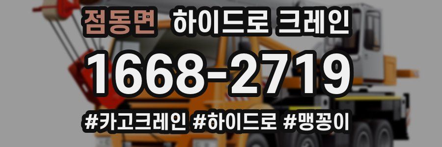 점동면 하이드로 크레인