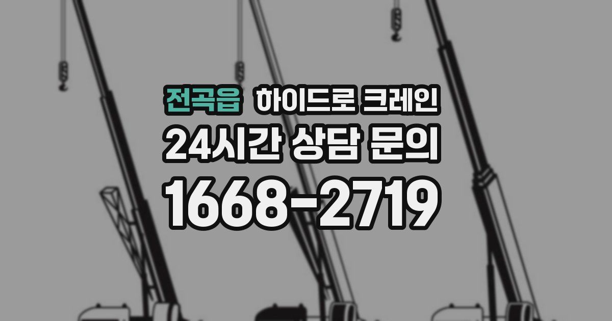 전곡읍 하이드로 크레인