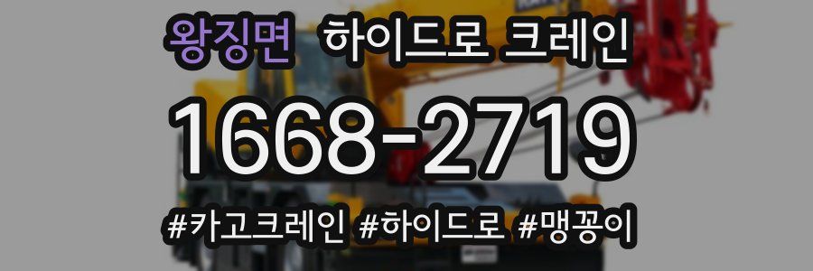 왕징면 하이드로 크레인