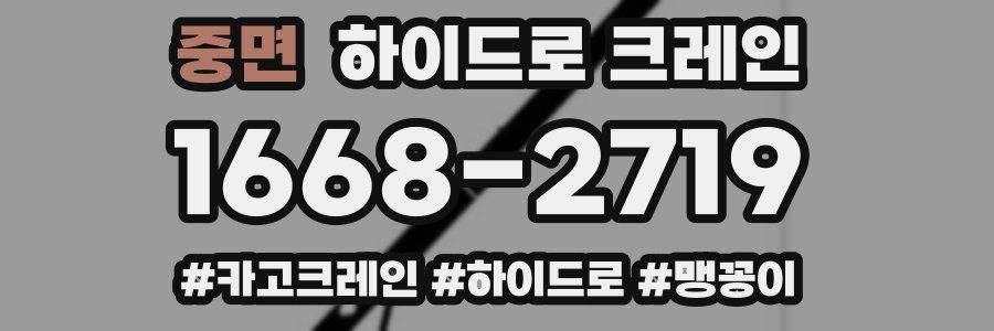 중면 하이드로 크레인