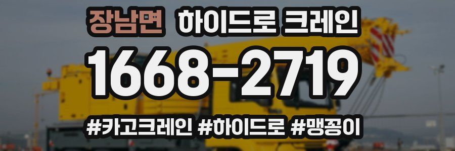 장남면 하이드로 크레인