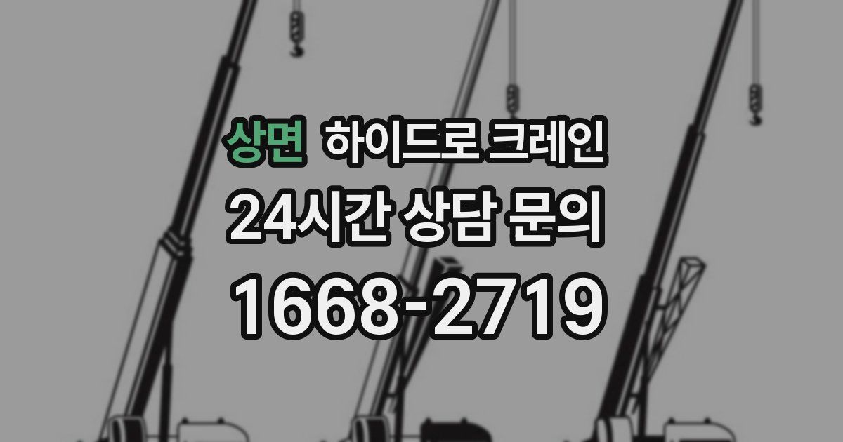 상면 하이드로 크레인