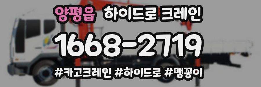 양평읍 하이드로 크레인