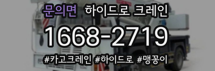 문의면 하이드로 크레인