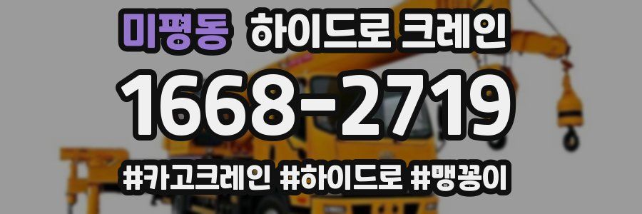 미평동 하이드로 크레인